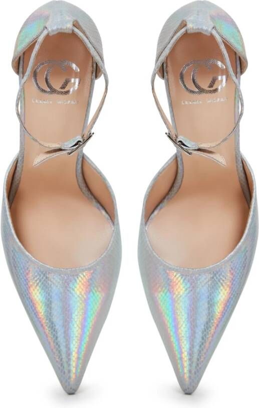 Cesare Gaspari Luxe hoge hakken pumps Zilver Gray Dames
