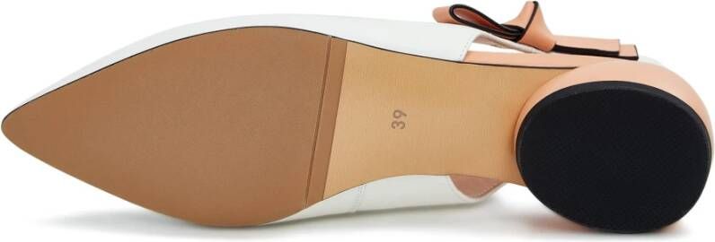 Cesare Gaspari Luxe Leren Ballerina Ivoor Beige Dames