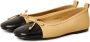Cesare Gaspari Luxe Leren Ballerina's Beige Dames - Thumbnail 2
