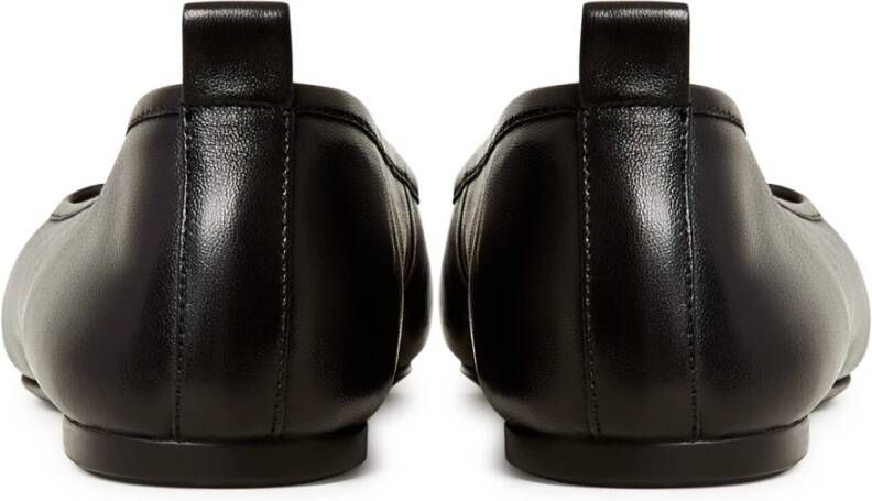 Cesare Gaspari Luxe Leren Ballerina's Zwart Black Dames