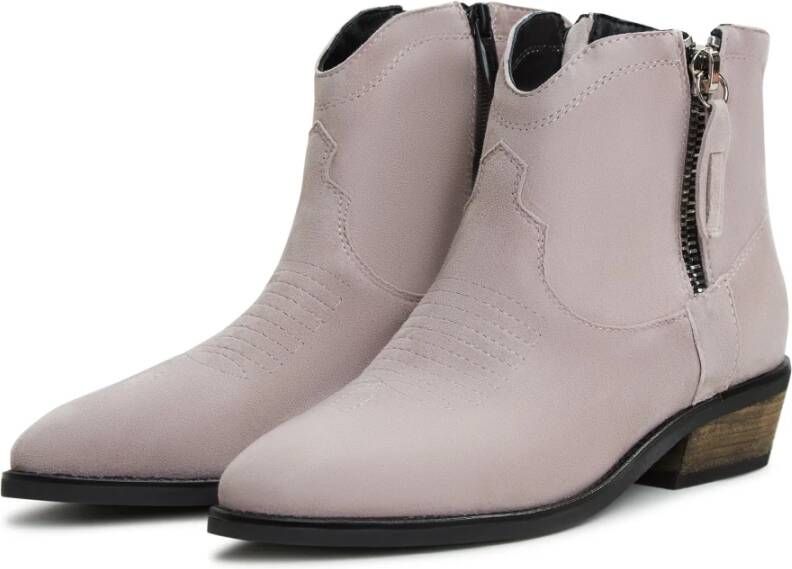 Cesare Gaspari Luxe Leren Cowboy Laarzen Grijs Gray Dames