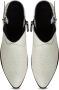 Cesare Gaspari Luxe Leren Cowboy Laarzen Ivoor Beige Dames - Thumbnail 4
