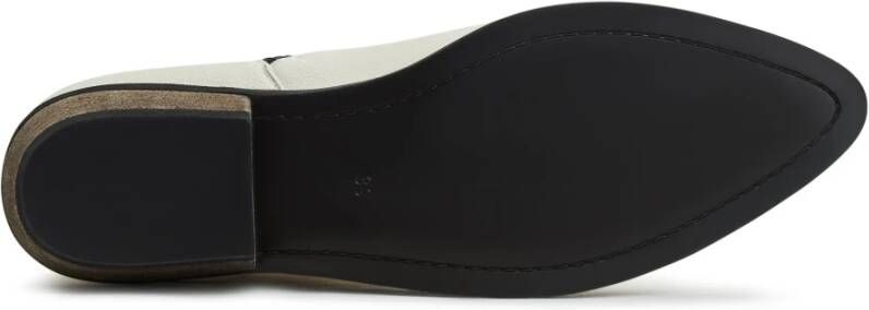 Cesare Gaspari Luxe Leren Cowboy Laarzen Ivoor Beige Dames