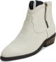 Cesare Gaspari Luxe Leren Cowboy Laarzen Ivoor Beige Dames - Thumbnail 7