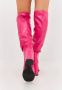 Cesare Gaspari Luxe Leren Over-de-Knie Laarzen Pink Dames - Thumbnail 13