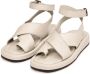 Cesare Gaspari Luxe Leren Plateau Sandalen Beige Dames - Thumbnail 3