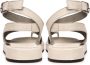 Cesare Gaspari Luxe Leren Plateau Sandalen Beige Dames - Thumbnail 7