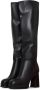 Cesare Gaspari Luxe leren over-de-knie laarzen Zwart Black Dames - Thumbnail 2