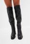 Cesare Gaspari Luxe leren over-de-knie laarzen Zwart Black Dames - Thumbnail 15