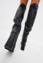 Cesare Gaspari Luxe leren over-de-knie laarzen Zwart Black Dames - Thumbnail 16