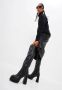 Cesare Gaspari Luxe leren over-de-knie laarzen Zwart Black Dames - Thumbnail 6