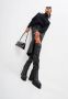 Cesare Gaspari Luxe leren over-de-knie laarzen Zwart Black Dames - Thumbnail 10