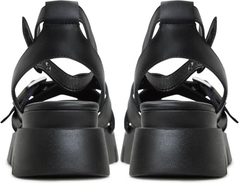 Cesare Gaspari Luxe Platform Sandalen Black Dames