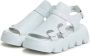 Cesare Gaspari Luxe Platform Sandalen Wit Black Dames - Thumbnail 2