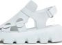 Cesare Gaspari Luxe Platform Sandalen Wit Black Dames - Thumbnail 8