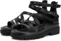 Cesare Gaspari Luxe Platform Sandalen Zwart Black Dames - Thumbnail 2