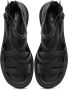 Cesare Gaspari Luxe Platform Sandalen Zwart Black Dames - Thumbnail 4