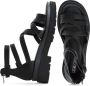 Cesare Gaspari Luxe Platform Sandalen Zwart Black Dames - Thumbnail 9