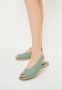 Cesare Gaspari Luxe Platte Sandalen Green Dames - Thumbnail 13