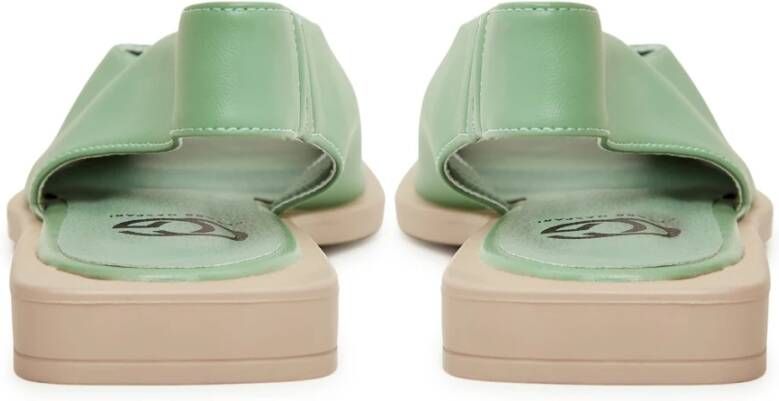 Cesare Gaspari Luxe Platte Sandalen Green Dames