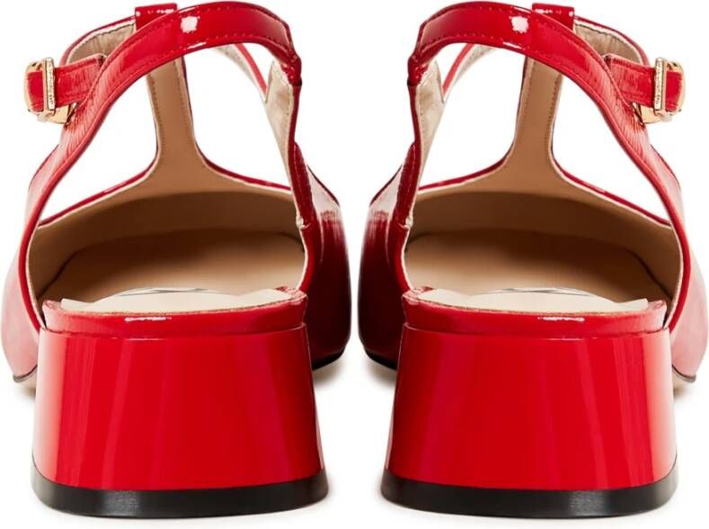 Cesare Gaspari Luxe Slingback Pumps Red Dames