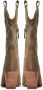 Cesare Gaspari Luxe Suede Cowboy Laarzen Beige Dames - Thumbnail 3