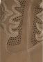 Cesare Gaspari Luxe Suede Cowboy Laarzen Beige Dames - Thumbnail 7