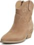 Cesare Gaspari Luxe Suede Cowboy Laarzen Bruin Brown Dames - Thumbnail 11