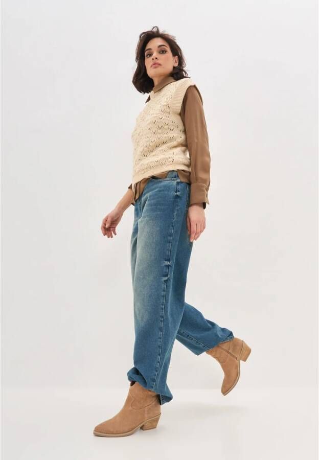 Cesare Gaspari Luxe Suede Cowboy Laarzen Bruin Brown Dames