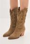 Cesare Gaspari Luxe Suede Cowboy Laarzen Bruin Brown Dames - Thumbnail 10