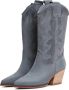Cesare Gaspari Luxe Suede Cowboy Laarzen Grijs Gray Dames - Thumbnail 3