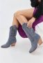Cesare Gaspari Luxe Suede Cowboy Laarzen Grijs Gray Dames - Thumbnail 4