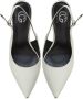Cesare Gaspari Metallic Stiletto Heel Pumps Wit White Dames - Thumbnail 4