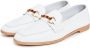 Cesare Gaspari Moderne Leren Loafers Wit White Dames - Thumbnail 3