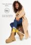 Cesare Gaspari Platform Enkellaarzen Beige Dames - Thumbnail 3