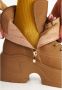 Cesare Gaspari Platform Enkellaarzen Beige Dames - Thumbnail 8