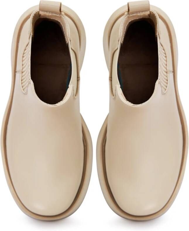 Cesare Gaspari Platform Enkellaarzen Beige Dames