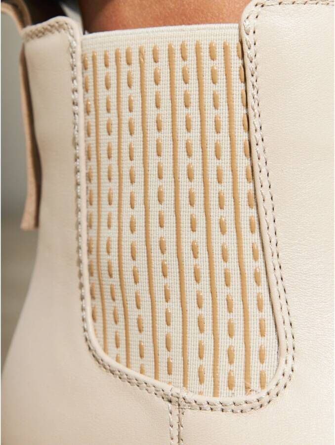 Cesare Gaspari Platform Enkellaarzen Beige Dames