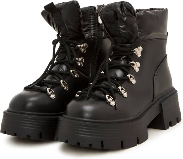 Cesare Gaspari Platform Enkellaarzen Black Dames