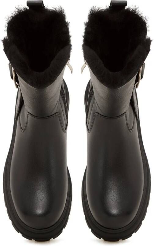 Cesare Gaspari Platform Enkellaarzen Black Dames