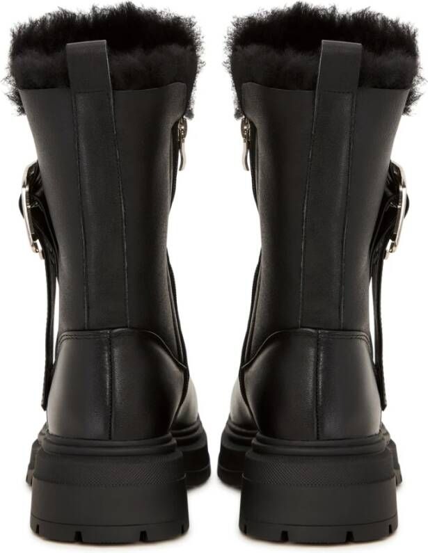 Cesare Gaspari Platform Enkellaarzen Black Dames