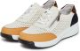 Cesare Gaspari Platform Leren Sneakers Bruin Multicolor Dames - Thumbnail 3