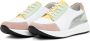 Cesare Gaspari Platform Leren Sneakers Wit Multicolor Dames - Thumbnail 3