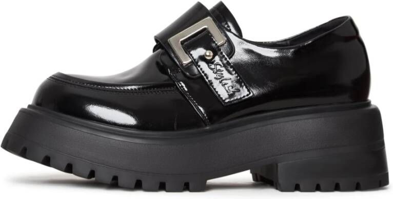 Cesare Gaspari Platform Loafers Black Dames