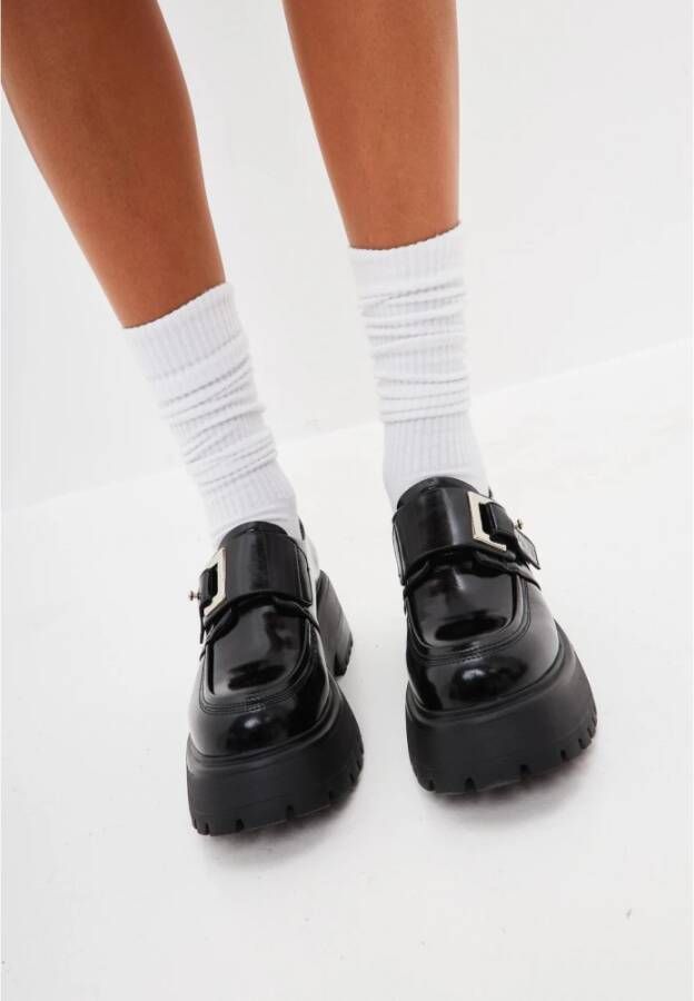 Cesare Gaspari Platform Loafers Black Dames