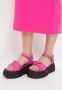 Cesare Gaspari Platform Sandalen Fuchsia Pink Dames - Thumbnail 6