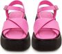 Cesare Gaspari Platform Sandalen Fuchsia Pink Dames - Thumbnail 7