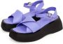 Cesare Gaspari Platform Sandalen Lila Purple Dames - Thumbnail 3