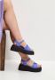 Cesare Gaspari Platform Sandalen Lila Purple Dames - Thumbnail 8