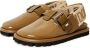 Cesare Gaspari Platform Slingback Slippers Renata Khaki Beige Dames - Thumbnail 3